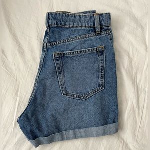 H&M Divided Vintage High Waist Denim Shorts